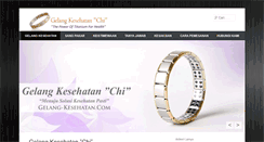 Desktop Screenshot of gelang-kesehatan.com